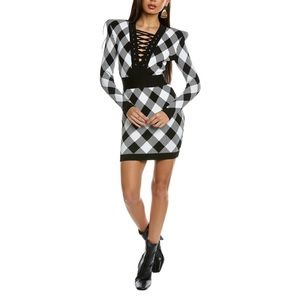 BALMAIN PRINTED MINI DRESS